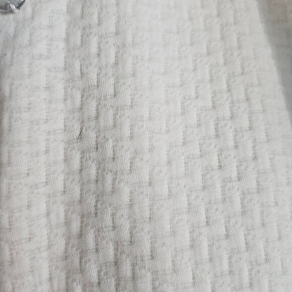 New Chico's Womens Embellished Jacket White Quilted Jeweled Large Cuff Sleeve - Picture 7 of 16